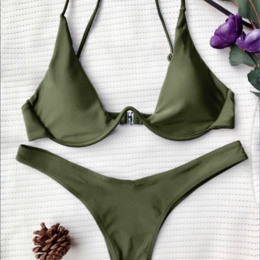 Green PushUp Bathing Suit